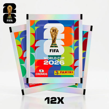 Kit 12x Envelopes com Álbum Oficial FIFA World Cup 2026™